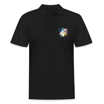 A eau explosion de couleur Splash Design Ressortball - Polo Homme - noir - Devant - Kai (181cm)