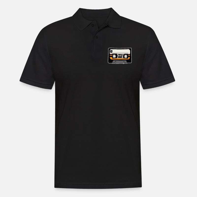 Cassette FOR SELF-WRITING - Men's Polo Shirt - black