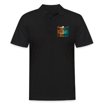 No Coati No Happy - Autocollant Coati mignon - Polo Homme - noir - Devant - Kai (181cm)