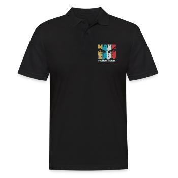 Make 1984 fiction again - Orwell - Men's Polo Shirt - black - Front - Kai (181cm)