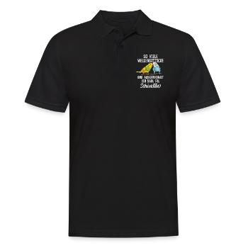 Wellensittich lustige Sprüche Sittich - Männer Poloshirt - Schwarz - Vorne - Kai (181cm)