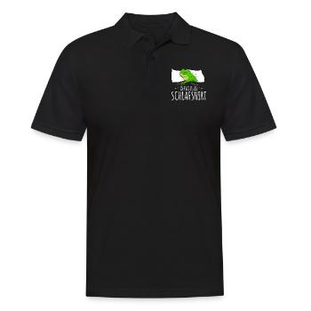 Offizielles Schlafshirt Frosch Frösche Damen - Männer Poloshirt - Schwarz - Vorne - Kai (181cm)