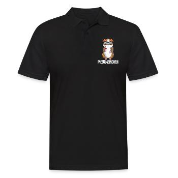 Meerweinchen Meerschweinchen Wein - Männer Poloshirt - Schwarz - Vorne - Kai (181cm)