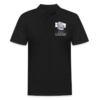 Offizielles Schlafshirt Elefant Mädchen - Männer Poloshirt - Schwarz - Vorne - Kai (181cm)