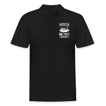 Delfin Positiv Auf Müde Getestet - Männer Poloshirt - Schwarz - Vorne - Kai (181cm)
