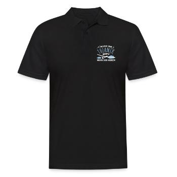 Wenn die Thermik ruft muss ich gehen - Segelflug - Männer Poloshirt - Schwarz - Vorne - Kai (181cm)