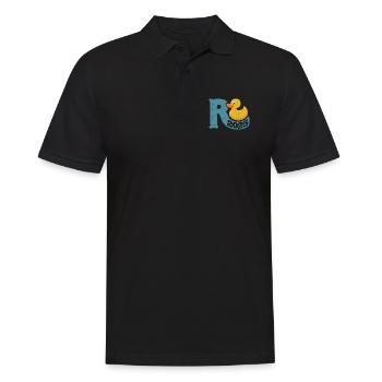 Rente Ente 2025 - Ruhestand - Pension - Männer Poloshirt - Schwarz - Vorne - Kai (181cm)