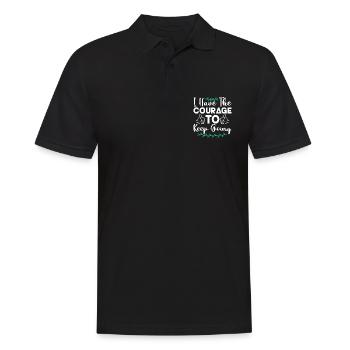 Mental Health Coffee I Have The Courage To Keep - Men's Polo Shirt - black - Front - Kai (181cm)