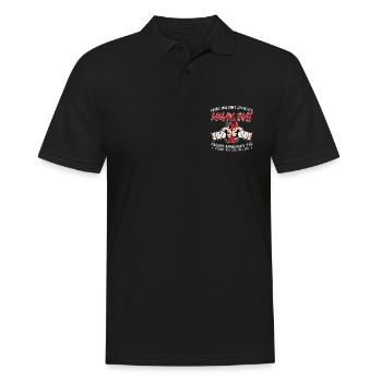 Muay Thai Fighter Fear Is A Reaction Thai Boxing - Männer Poloshirt - Schwarz - Vorne - Kai (181cm)