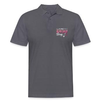 Boulanger Je fais cuire Sexy Boulangerie Gâteau Cupcake Chef - Polo Homme - charbon - Devant - Nico (186cm)