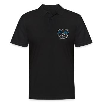 Greyhound Racing A Dog Is For Pets Greyhound Racer - Men's Polo Shirt - black - Front - Kai (181cm)