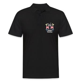 Technicienne en dialyse Femme Maman Technicien en dialyse médicale - Polo Homme - noir - Devant - Kai (181cm)