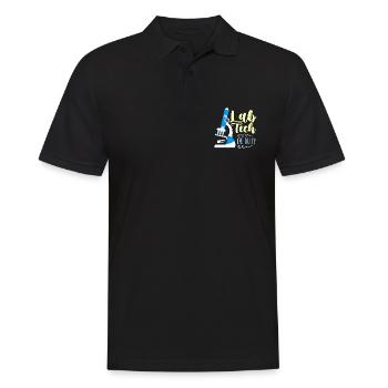 Lab Technician Lab Tech On Duty Medical Healthcare - Men's Polo Shirt - black - Front - Kai (181cm)