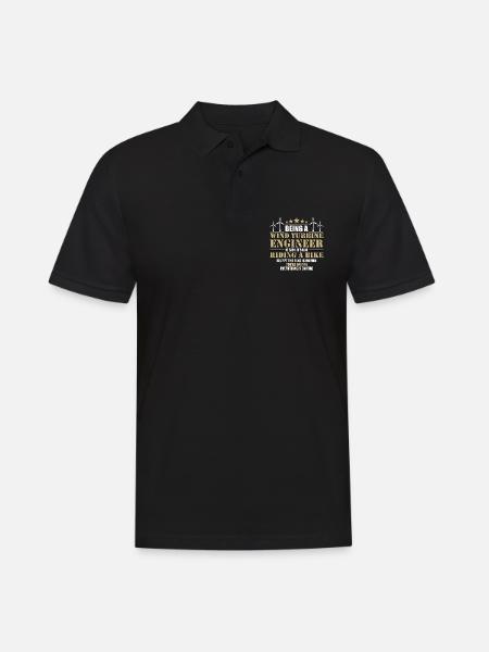 Wind Turbine Tech Being A Wind Turbine Technician - Men's Polo Shirt - black