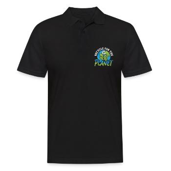 Recyclage du changement climatique pour la planète Terre Mère - Polo Homme - noir - Devant - Kai (181cm)