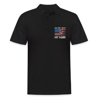 Armurier Je suis sûr à 1776% que personne ne réparera les armes à feu - Polo Homme - noir - Devant - Kai (181cm)