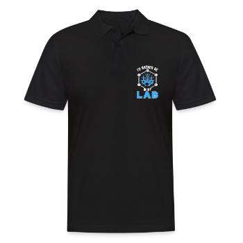 Laboratory Laboratory Technician Science Chemistry Gift - Men's Polo Shirt - black - Front - Kai (181cm)
