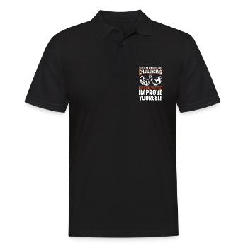 Le bras de fer n’est pas plus difficile que le bras de fer - Polo Homme - noir - Devant - Kai (181cm)