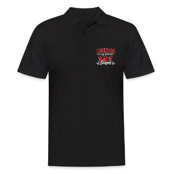 La mise en conserve est ma saison préférée Homesteader Canner - Polo Homme - noir - Devant - Kai (181cm)
