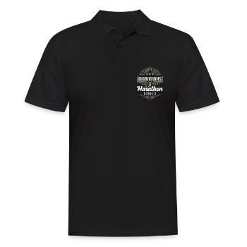 Semi-marathon Je ne fais pas de marathons Je fais de la course - Polo Homme - noir - Devant - Kai (181cm)