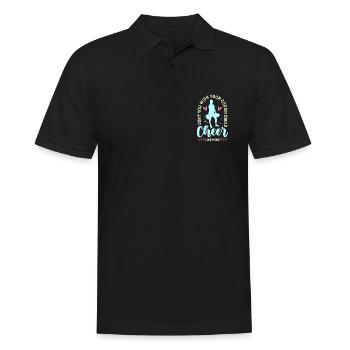 Cheerleading Ne souhaitez-vous pas que votre cousin applaudisse - Polo Homme - noir - Devant - Kai (181cm)