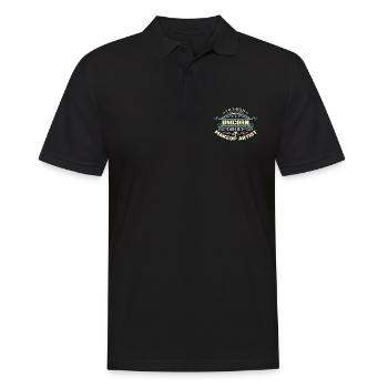 Maquilleuse Je suis magique Quelque chose d’esthéticienne - Polo Homme - noir - Devant - Kai (181cm)