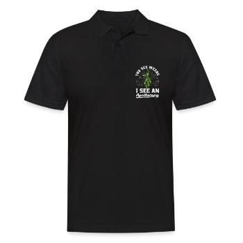 Herbalism You See Weeds I See Medicine Herbalist - Männer Poloshirt - Schwarz - Vorne - Kai (181cm)