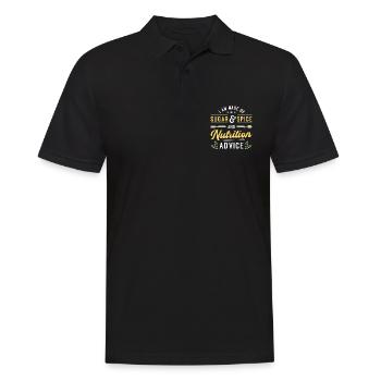 Dietitian I Am Made Of Sugar Vegetarian Dietitians - Men's Polo Shirt - black - Front - Kai (181cm)