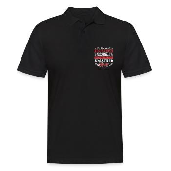 Diététiste Je suis un coach en santé diététiste professionnel - Polo Homme - noir - Devant - Kai (181cm)