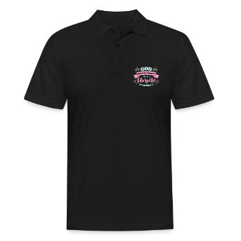 Fleuriste Dieu a créé la beauté puis les fleuristes botaniques - Polo Homme - noir - Devant - Kai (181cm)
