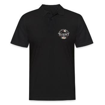 Fleuriste Restez calme J’utiliserai mes fleuristes de jardinage - Polo Homme - noir - Devant - Kai (181cm)