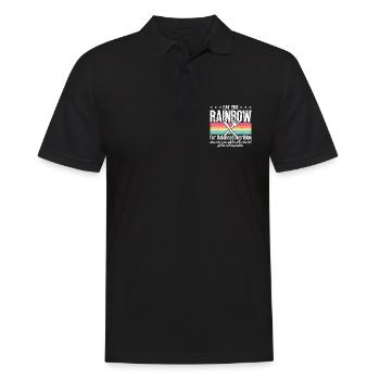 Dietitian Eat The Rainbow For Balanced Vegetarian - Männer Poloshirt - Schwarz - Vorne - Kai (181cm)