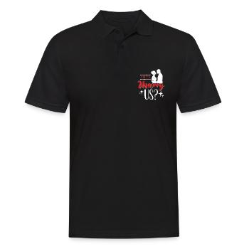 Officiant Will You Marry Us Marriage Officiant - Men's Polo Shirt - black - Front - Kai (181cm)