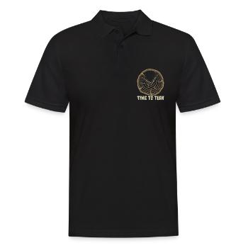 Le tournage sur bois est temps de tourner Artisanat tourneur sur bois - Polo Homme - noir - Devant - Kai (181cm)