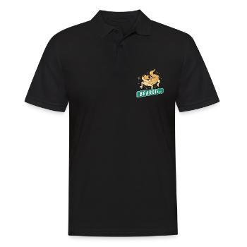 Bearded Dragon Beardie Reptile Owner Lizard Lover - Men's Polo Shirt - black - Front - Kai (181cm)