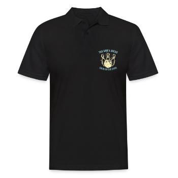 Alley Bowling Too Much Head Bowling League Player - Männer Poloshirt - Schwarz - Vorne - Kai (181cm)