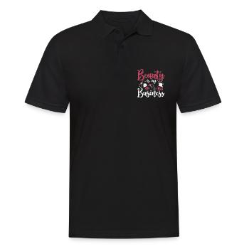 Cosmétologie La beauté est mon entreprise Services de beauté - Polo Homme - noir - Devant - Kai (181cm)