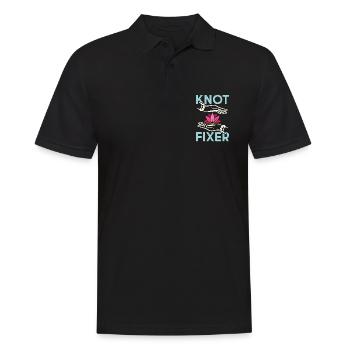 Massothérapeute Fixateur de nœuds Chiropraticien Massuseur - Polo Homme - noir - Devant - Kai (181cm)