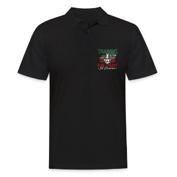 Service Dog Trainer Training For Trust Dog Handler - Männer Poloshirt - Schwarz - Vorne - Kai (181cm)