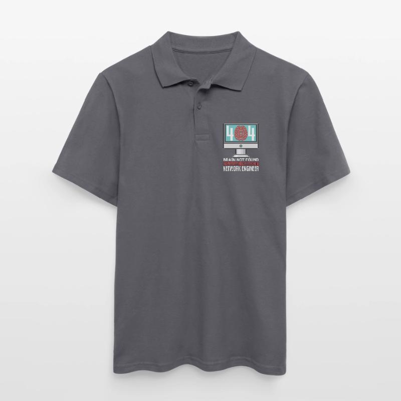 Network Engineer 404 Brain Not Found Programmer Men's Polo Shirt