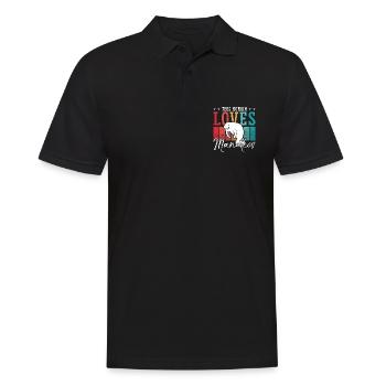 Dugong Cet Humain Aime Les Lamantins Animal Marin - Polo Homme - noir - Devant - Kai (181cm)
