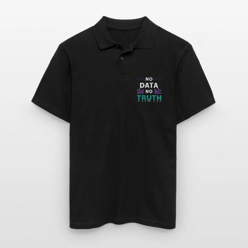 Data Mining No Data No Truth Analyst Programmer Männer Poloshirt
