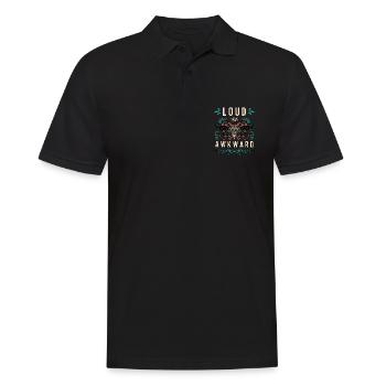 Cigales Bruyantes Et Maladroites Aime La Cigale Périodique - Polo Homme - noir - Devant - Kai (181cm)