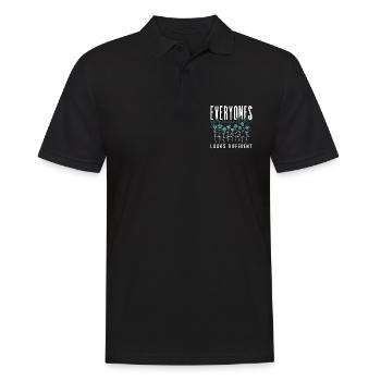 Botany Everyones Growth Looks Different Botanical - Männer Poloshirt - Schwarz - Vorne - Kai (181cm)