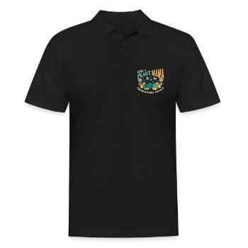Plantes d’intérieur Just A Plant Mama Growing Pot de fleurs - Polo Homme - noir - Devant - Kai (181cm)