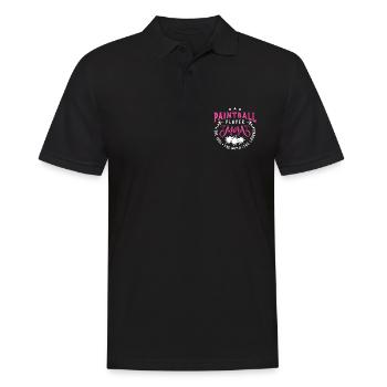 Joueur de paintball Maman L’idole L’amateur de paintball - Polo Homme - noir - Devant - Kai (181cm)