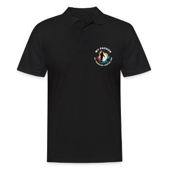 Chasseur de trésors Ma passion Mon détecteur de trésors - Polo Homme - noir - Devant - Kai (181cm)