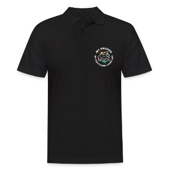 Amateur de gâteaux aux fruits Ma passion Mes gâteaux aux fruits Pâtisserie - Polo Homme - noir - Devant - Kai (181cm)