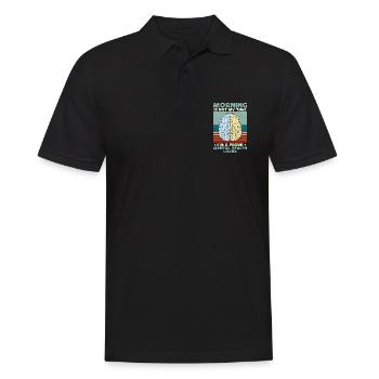 La matinée de la santé mentale n’est pas mon heure Soins de santé - Polo Homme - noir - Devant - Kai (181cm)