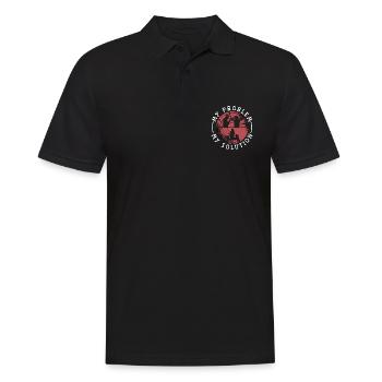 Woodturner My Problem My Pictogram Mom Carpentry - Männer Poloshirt - Schwarz - Vorne - Kai (181cm)